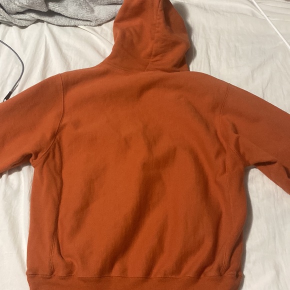Champion: reverse weave hoodie, burnt orange, small - Picture 2 of 3